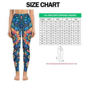 Vibrant Turquoise Floral Medallions for Colorful Weekend Style and Winter Layering Leggings