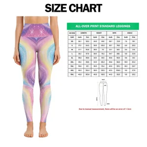 Pastel Rainbow Waves for Cozy Winter Wellness and Everyday Colorful Style for Women Leggings