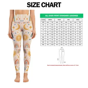 Rainbow Arches, Moons And Sunshine For Yoga, Pilates And Everyday Outings Leggings