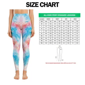 Pastel Aqua Coral Ombre Tie Dye for Yoga, Pilates, and Everyday Activewear Style Leggings