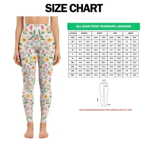Cheerful Wildflower Vines for Yoga, Pilates, and Everyday Activewear Leggings