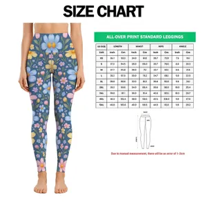 Pastel Daisy Blooms for Yoga, Pilates and Everyday Activewear Style for Women Leggings