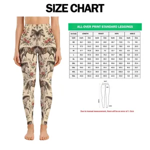 Vintage Horse and Saddle Motifs for Equestrian Style and Everyday Country Wear Leggings