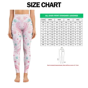 Soft Pink And Teal Polka Dots For Yoga, Pilates, And Everyday Casual Wear For Women Leggings