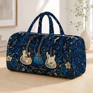 Electric Guitar Music for Beach Getaways and Weekend Road Trips for Traveling Music Lovers Quilted Weekend Bag