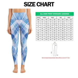 Icy Blue Crosshatch Geometry for Yoga, Pilates, and Everyday City Wear for Women Leggings