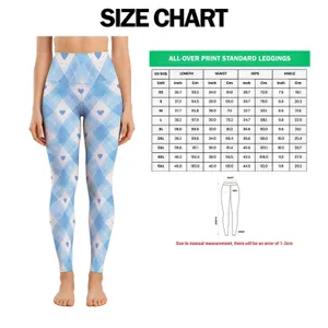 Soft Blue Heart Argyle Checks for Yoga, Pilates, and Everyday Activewear Looks Outdoors Leggings