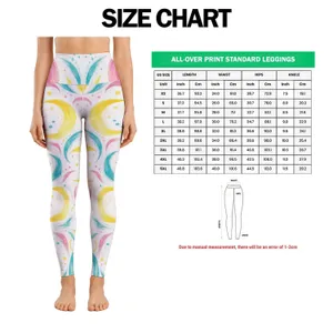 Colorful Crescent Moon Motifs on Charcoal for Yoga, Pilates, and Everyday Activewear Leggings