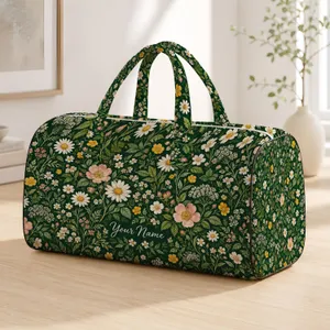 Alpine Meadow Wildflowers for Scenic Weekend Getaways and Nature-Loving Travelers Quilted Weekend Bag