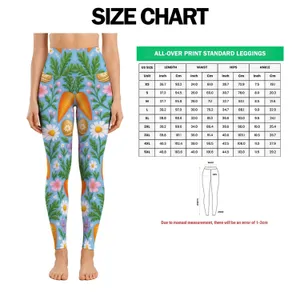 Easter Carrots and Spring Flowers for Cheerful Holiday Gatherings and Seasonal Celebrations Leggings