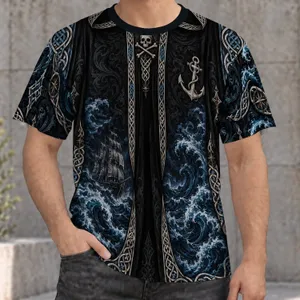 Ghost Ship And Skull Cloak For Halloween Nights And Dark Nautical Style Lovers All-over Print Unisex T-shirt