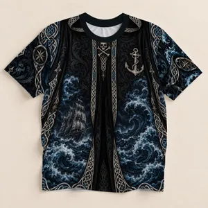 Ghost Ship And Skull Cloak For Halloween Nights And Dark Nautical Style Lovers All-over Print Unisex T-shirt