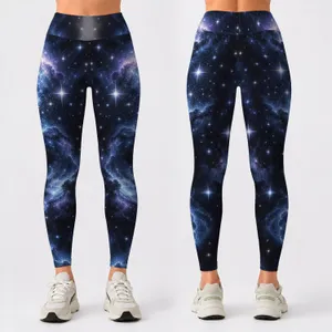 Midnight Galaxy Stars for Stargazing Nights, Cosmic Evenings, and Celestial Style Leggings