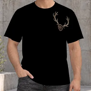 Deer Antler Crest for Hunting Season, Camping and Backwoods Outdoor Adventures All-over Print Unisex T-shirt