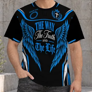 Christian Faith Cross And Angel Wings For Church Fellowship And Everyday Wear Today All-over Print Unisex T-shirt