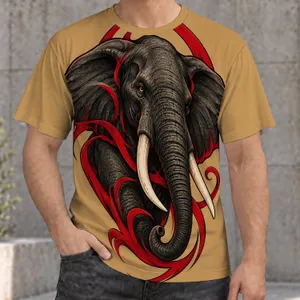 Vintage Elephant Mascot Style for Game Day, Casual Weekends, and Everyday Wear All-over Print Unisex T-shirt