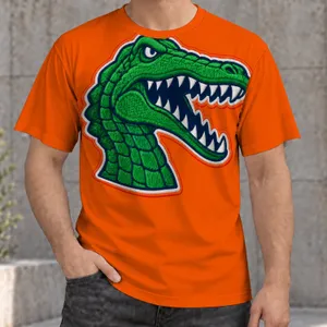 Alligator Mascot Spirit for Game Day, Campus Wear and Weekend Fan Style All-over Print Unisex T-shirt