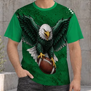 Soaring Eagle Catching Football for Game Day and Football Fans All-over Print Unisex T-shirt
