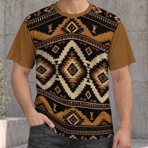 Southwestern Geometric Motifs for Rustic Autumn Outings and Everyday Western Style All-over Print Unisex T-shirt