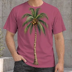 Tropical Palm Tree for Beach Days and Relaxed Island Getaways, Unisex Style All-over Print Unisex T-shirt