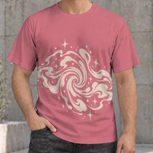 Ivory Cosmic Swirl and Stars for Casual Days and Music-Loving Teens All-over Print Unisex T-shirt