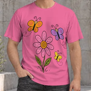 Whimsical Butterfly And Daisy Art For Spring Outings And Everyday Nature Lovers All-over Print Unisex T-shirt