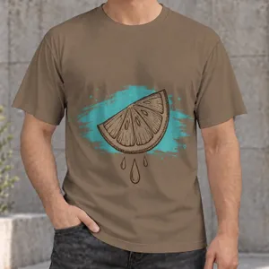 Watermelon Citrus Slice for Sunny Casual Outings and Summer Weekends for Teens and Adults All-over Print Unisex T-shirt