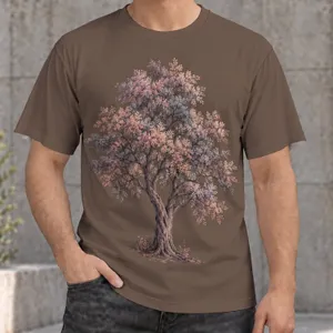 Muted Botanical Tree Motif For Everyday Nature Lovers And Outdoor Days All-over Print Unisex T-shirt