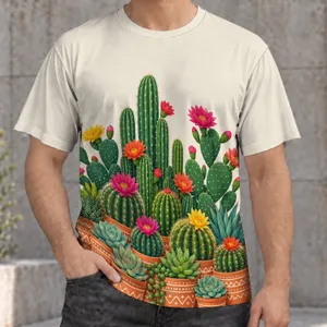 Colorful Cactus And Succulent Garden For Outdoor Adventures And Everyday Wear All-over Print Unisex T-shirt