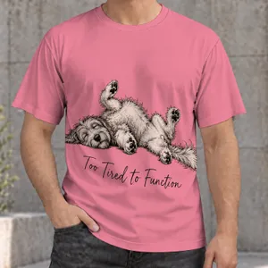 Sleepy Upside-Down Dog Humor for Cozy Days and Casual Weekends for Dog Lovers Everywhere All-over Print Unisex T-shirt