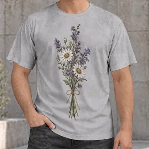 Wildflower Bouquet for Everyday Casual Outings and Thoughtful Gifts for Nature Lovers All-over Print Unisex T-shirt