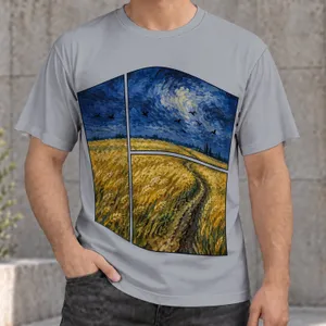 Golden Wheatfield And Crows For Art Lovers, Gallery Visits And Everyday Creative Style All-over Print Unisex T-shirt