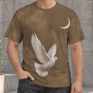 White Dove And Crescent Moon For Calm Everyday Style And Thoughtful Gifts All-over Print Unisex T-shirt