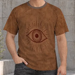 Radiant Eye Emblem for Everyday Streetwear and Festival Looks for Teens and Adults All-over Print Unisex T-shirt