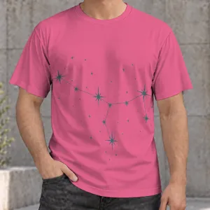 Silver Star Constellation for Stargazing Nights and Everyday Cosmic Style for Teens All-over Print Unisex T-shirt