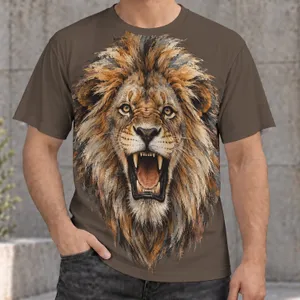 Roaring Lion Head for Bold Streetwear Looks and Everyday Outdoor Adventures Unisex All-over Print Unisex T-shirt