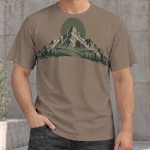 Mountain Sunrise Landscape for Everyday Outdoor Adventures and Casual Nature Lovers All-over Print Unisex T-shirt