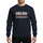 California Enthusiasts' Retro Distressed Santa Rosa California Typographic Muted Cream Red Teal Green Stripes Sweatshirt - 1