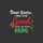 Whimsical Holiday Celebrators' White & Red 'Dear Santa' with Santa Hat, Bold Red Script 'Good', Green 'MiMi', & Colorful Holiday Lights Sweatshirt - 2