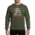 Festive Family Humor White Script Block Text Christmas Lights Gift Boxes Tree Snowflakes Red Green Yellow Pink Design Sweatshirt - 1