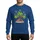 Tropical Holiday Lovers' Vibrant Cartoon Palm Tree Red Blue Purple Ornaments Beach Gifts Fireworks Scene Sweatshirt - 1