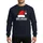 Christmas Birthday Celebrators' Vivid Red Santa Hat, White Candle, Bold Sans-Serif Dual Celebration Design Sweatshirt - 1