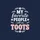 Women's Whimsical Pink White Floral Sprigs 'My Favorite People Call me TOOTS' Stacked Text Sweatshirt - 2
