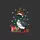 Christmas Enthusiasts' Whimsical Loon Red Green Blue Lights Santa Hat Antlers Gifts Tree Snowflakes Sweatshirt - 2
