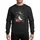 Christmas Enthusiasts' Whimsical Loon Red Green Blue Lights Santa Hat Antlers Gifts Tree Snowflakes Sweatshirt - 1