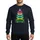 Holiday Insect Lovers' Fantastical Dragonfly Christmas Tree, Symmetrical Stacked Art, Vibrant Rainbow Colors Sweatshirt - 1