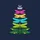 Holiday Insect Lovers' Fantastical Dragonfly Christmas Tree, Symmetrical Stacked Art, Vibrant Rainbow Colors Sweatshirt - 2