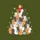 Cat Lovers' Whimsical Multi-Color Feline Christmas Tree Colorful Lights Ornaments Snowflakes Sweatshirt - 2