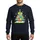 School Custodian Vibrant Cleaning Supply Christmas Tree Flat Art with Golden Star, Wrapped Gifts, & Snowflakes Sweatshirt - 1