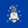 Winter Holiday Fans' Whimsical Grey Snow Gnomie Flat Graphic Rustic Orange Nose White Snowflakes Sweatshirt - 2